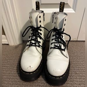 Platform white Dr. Martens size 7